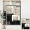 Designart - A Geometric Day II - Mid-Century Modern Canvas in Gold Frame